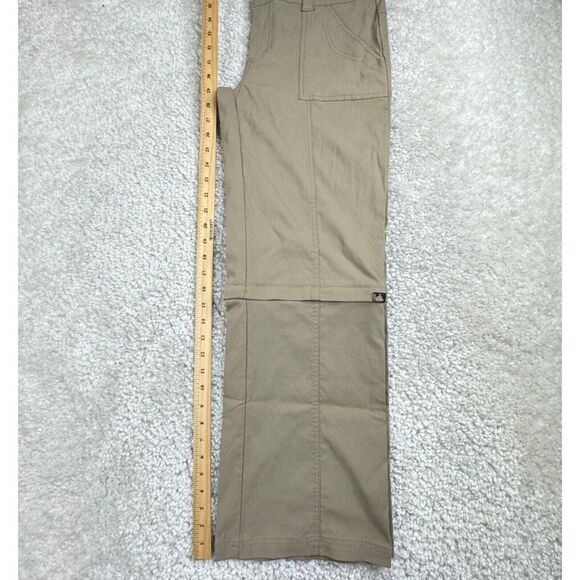Prana Monarch Convertible Roll Up Leg Hiking Pants Tan 10 Short - Picture 13 of 15